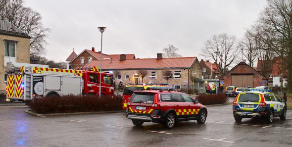 Brand i asylboende i Munka Ljungby
